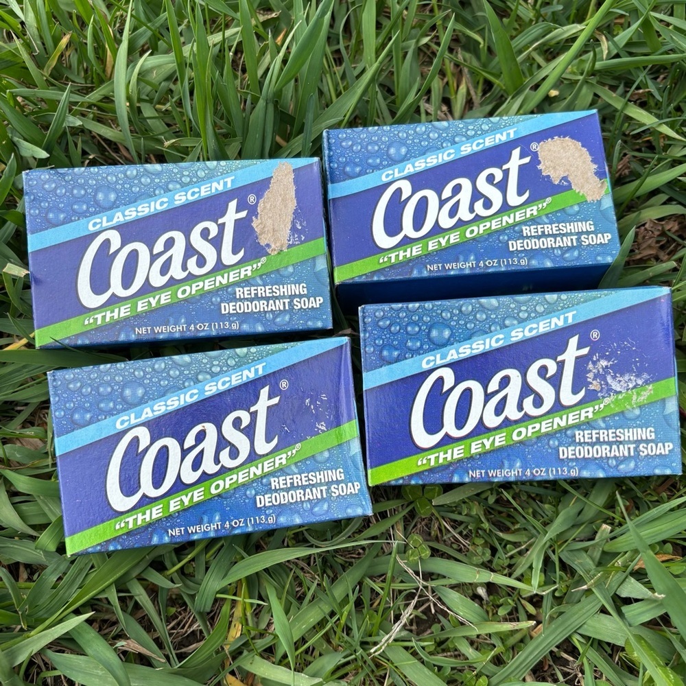 Coast Classic Scent Deodorant Soap Lot of 4 Bars‎ “The Eye Opener” New in Boxes